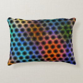 Färgbelagd med svart polka dots, gulaktig. prydnadskudde