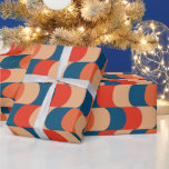 Färgbelagd Retro-Vintage vid Abstrakt Presentpapper<br><div class="desc">Vintage abstrakt mönster</div>