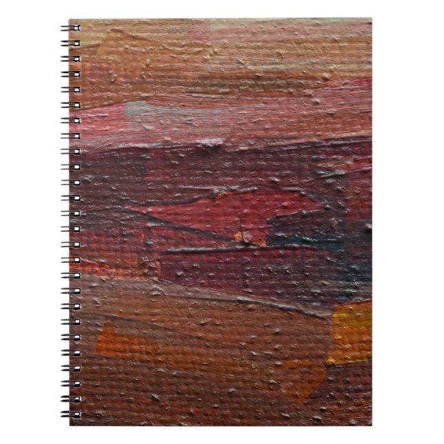 Färgbelagd texturerad bakgrund från oljefärger. anteckningsbok (Framsidan)