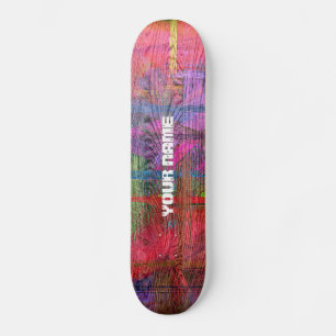 Färgbelagd trägrain nr 3 skateboard bräda 20,5 cm