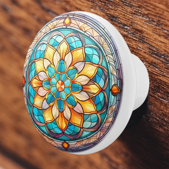 Färgbelagd Vintage Mönster Knopp (Skapare uppladdad)