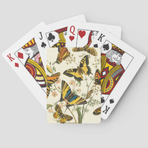 Färgbeläggning av fjärilar och vattenpelare casinokort