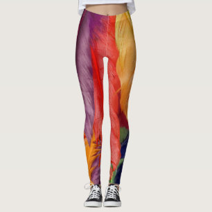 Färgbeläggning av ludd leggings