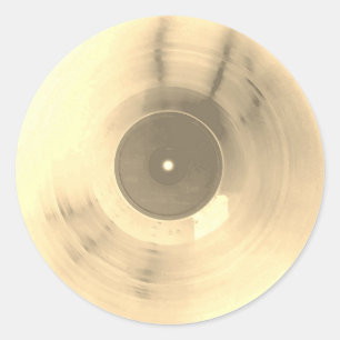 Färgbeläggning av metallvinylretro runt klistermärke