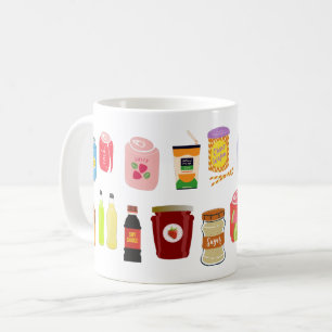 Färgbeläggning av soda Cans och Flaskor Refreshmen Kaffemugg