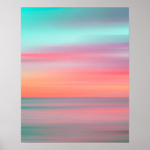 Färgbeläggning av strand #1 poster