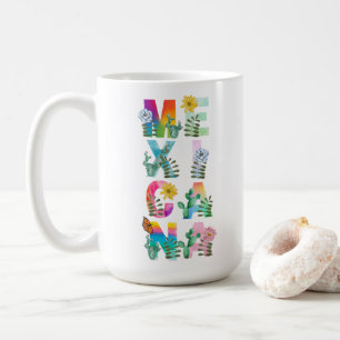 Färgbeläggning av vattendjockfärg Mexiko icana Fem Kaffemugg