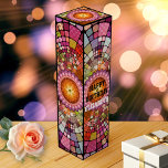 Färgbeläggning, fin konsthantmosaik Vin-box Presentask För Vinflaska<br><div class="desc">En färglös och festlig vin-låda med mosaik mandala-design. Snygg för en födelsedag eller annan firande.</div>