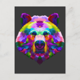 Färgbeläggning Illustration Mountain Forest Animal Vykort