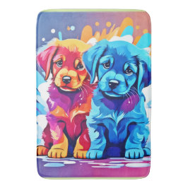 Färgbeläggning med marionett badrumsmatta