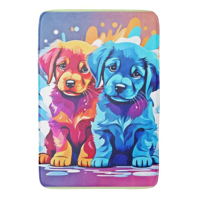 Färgbeläggning med marionett badrumsmatta (Framsidan (Vertikal))