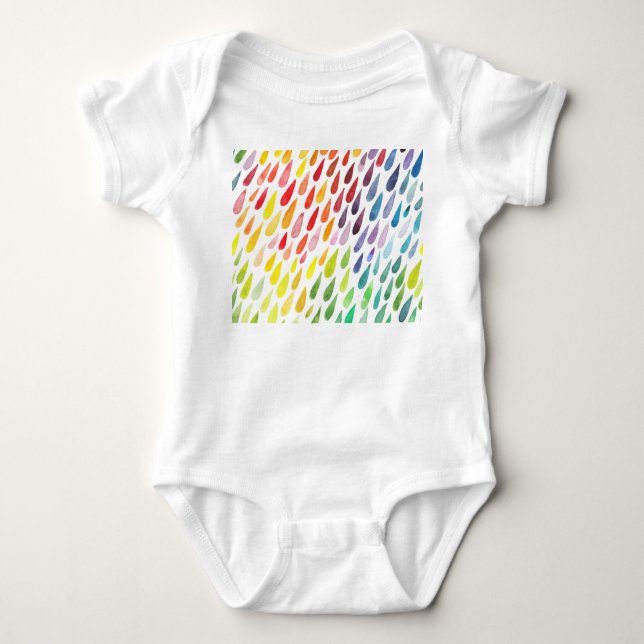 Färgbeläggning med Stänk i vattenfärg T Shirt (Framsida)