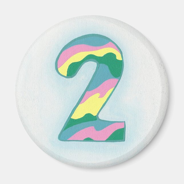 Färgbeläggning nummer 2 Magnet by CherylsArt (Framsidan)
