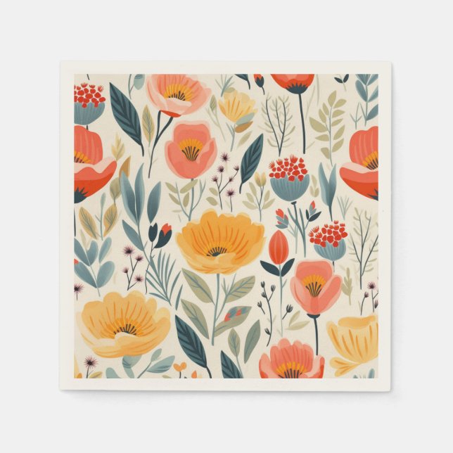 Färgbeläggning Pappersservett (Framsidan)