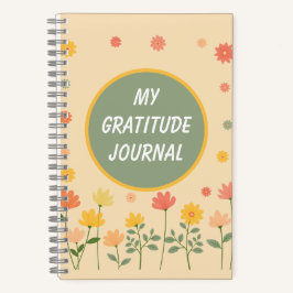 Färgbeläggning Peach Rosa Gult Gratitude Journal