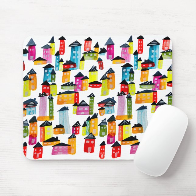 Färgbeläggningar för utspädning, vattenfärgskonst musmatta (Med mus)