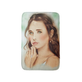 Färgbelyst badmatt - Dam i Vår Badrumsmatta