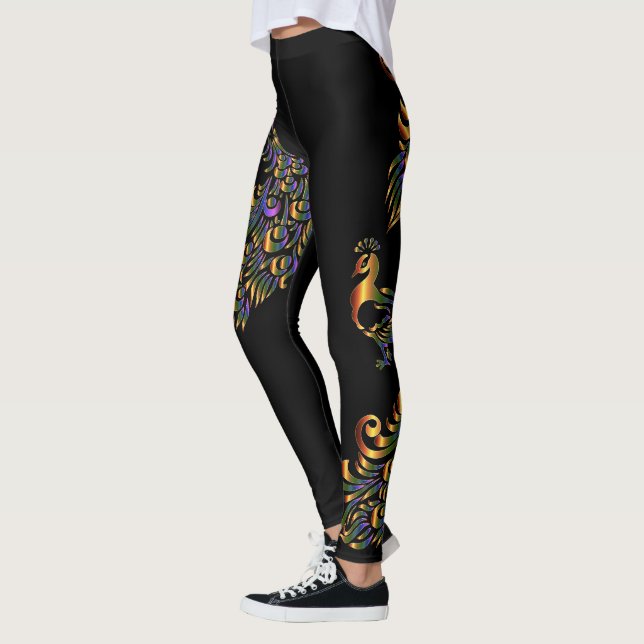 Färgbesättningar på valfritt Färg Leggings (Vänster)