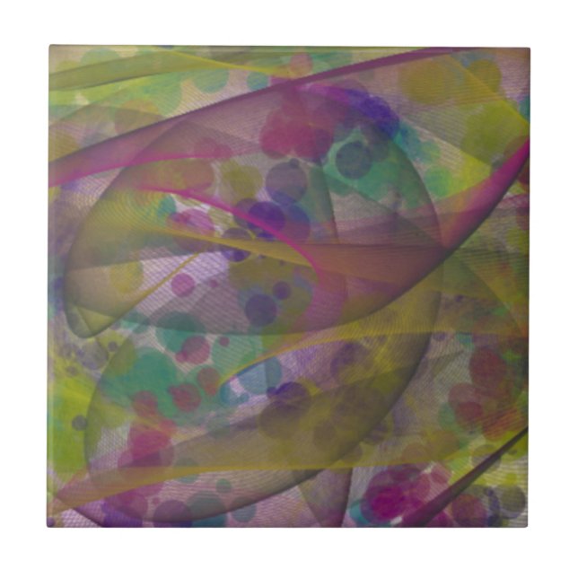 Färgbeständig Abstrakt Art Keramic Tile Kakelplatta (Framsidan)