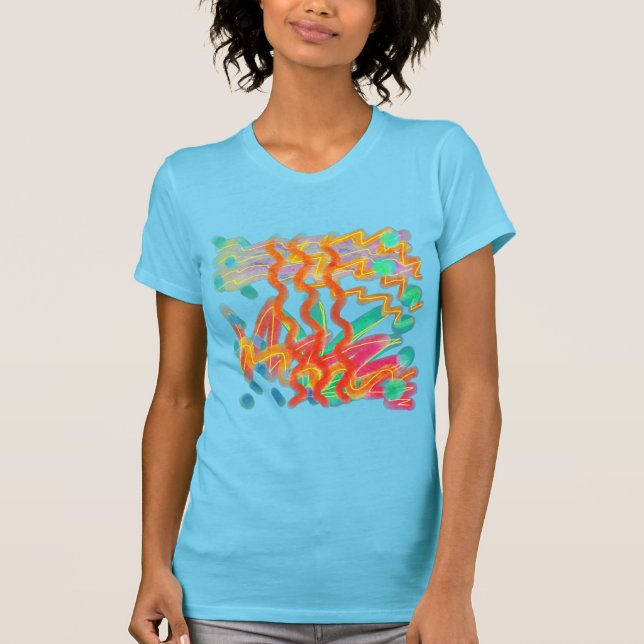 Färgbeständig Abstrakt T Shirt (Framsida)