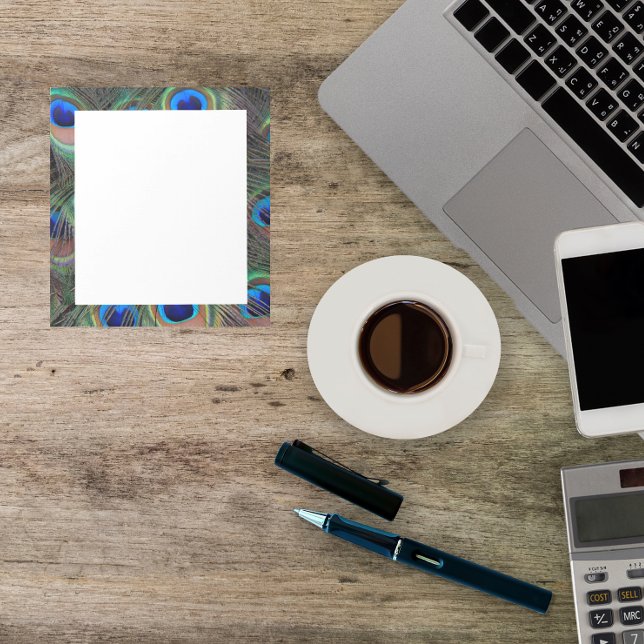 Färgbeständig bock Feather Eyespot Mönster Anteckningsblock (In Situ)