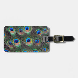 Färgbeständig bock Feather Eyespot Mönster Bagagebricka