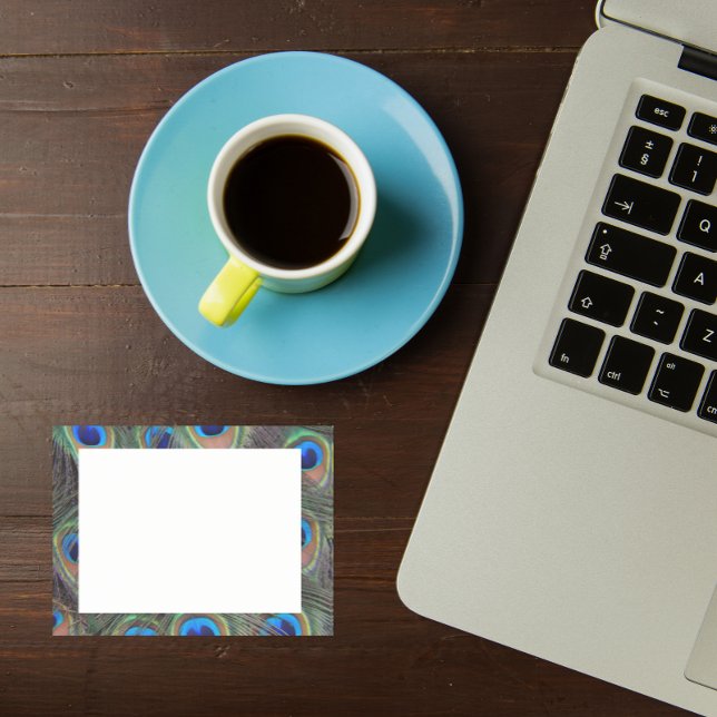 Färgbeständig bock Feather Eyespot Mönster Post-it Block (In Situ)