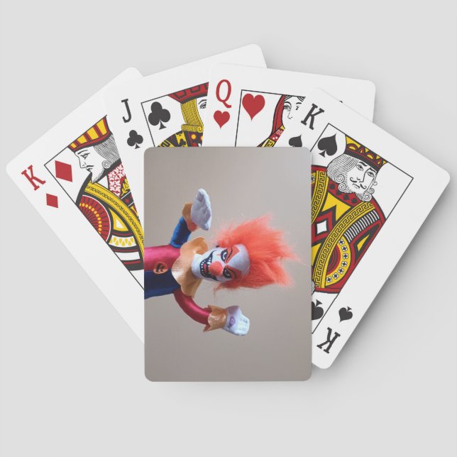 Färgbeständig kräppningsskal Clown Casinokort (Baksidan)