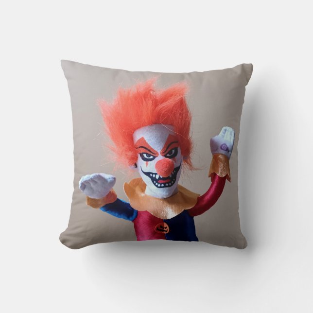 Färgbeständig kräppningsskal Clown Kudde (Framsida)