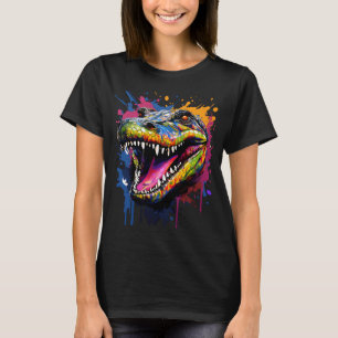 Färgbeständig krokodil t shirt