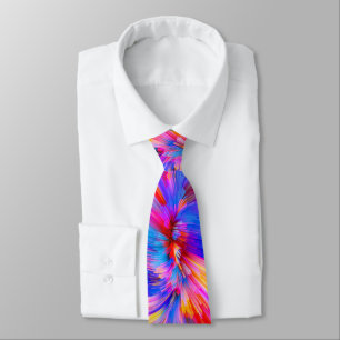 Färgbeständig Psychedelic Tie-Dye-halsen slips