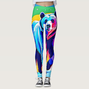 Färgbeständig Snö-konst Leggings