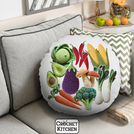 Färgbeständig växt av vegetabiliskt svampfoder rund kudde