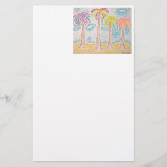 Färgbeständigt Handflatan-papper Brevpapper (Framsida)