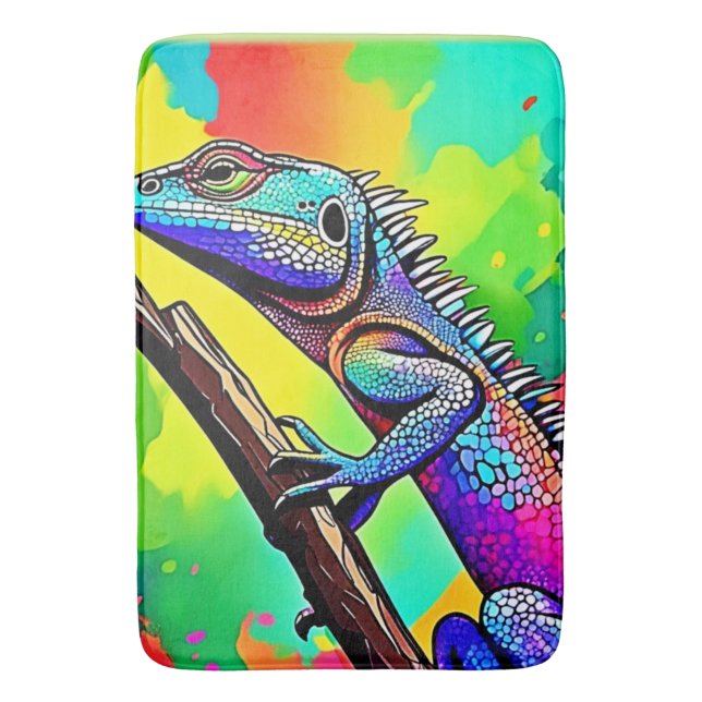 Färgbestruken verktygskonst badrumsmatta (Framsidan (Vertikal))