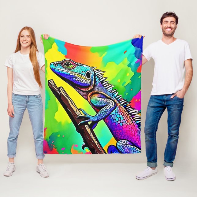 Färgbestruken verktygskonst fleecefilt (På plats)