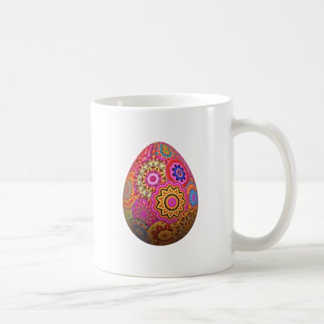 Färgbestruket Påskägg Kaffemugg (Höger)