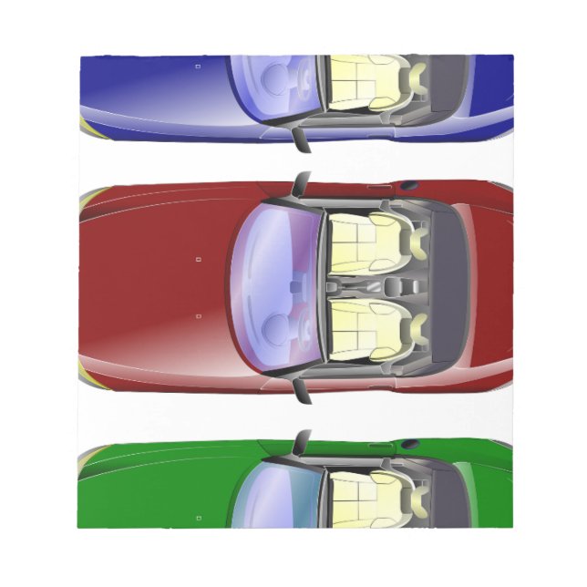 Färgbilar Anteckningsblock (Framsida)