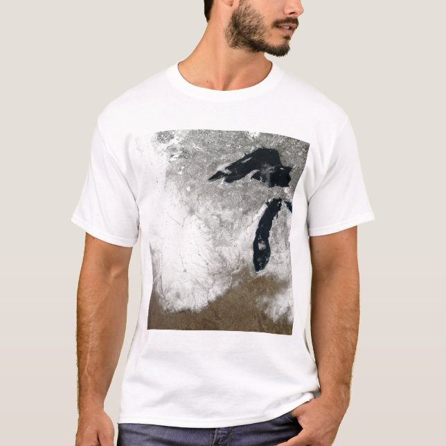 Färgbild av snö t-shirt (Framsida)