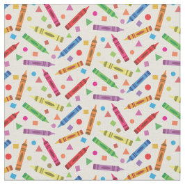 Färgbildande Kritor med Shapes Mönster Tyg