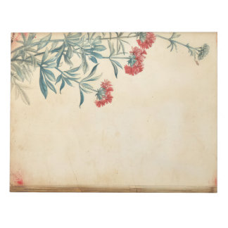 Färgbildepemera med pilblomma anteckningsblock