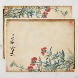 Färgbildepemera med pilblomma brevhuvud