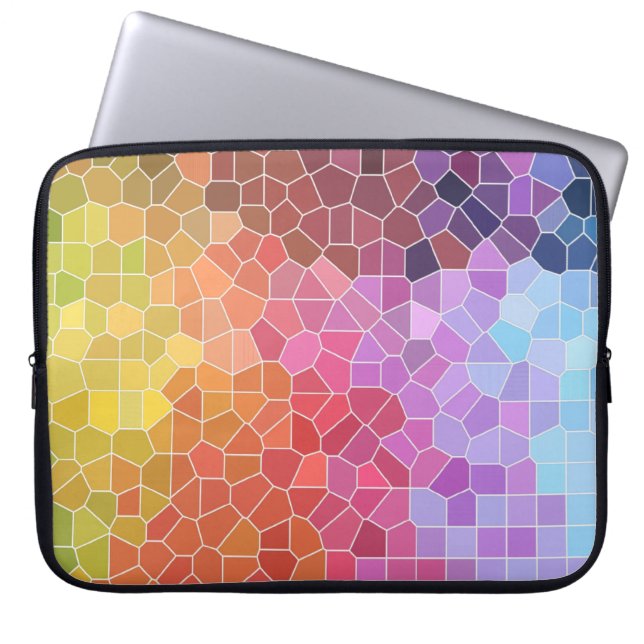 Färgbitar Laptop Sleeve (Framsidan)