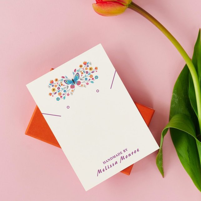 Färgbläck Blommor, judiskt Visning Visitkort (Skapare uppladdad)