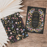 Färgbläck Bröllop i Meadow Chalkboard Inbjudningar<br><div class="desc">Impress dina gäster med den här bröllopsinbjudan. Den bekväma designen har färgstarka,  vattenfärgade vilda blommor blandade med lush grey foliage. Använda fält att anpassa kortet med din egen ordalydelse och information. Om du vill ändra teckensnittet stil,  färg eller textplacering klickar du bara på knappen "Anpassa ytterligare".</div>