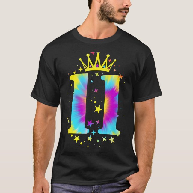 Färgbläck i Elva 11 år gamla flickor 11:e bir T Shirt (Framsida)