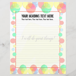 Färgbläck Lintrad skrivpapper