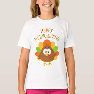 Färgbläck Turkiet Fall Happy thanksgiving T Shirt