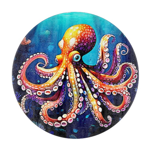 Färgbläckfiskvydesign (Framsidan)