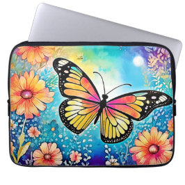 Färgbläckfiskvydesign Laptop Fodral